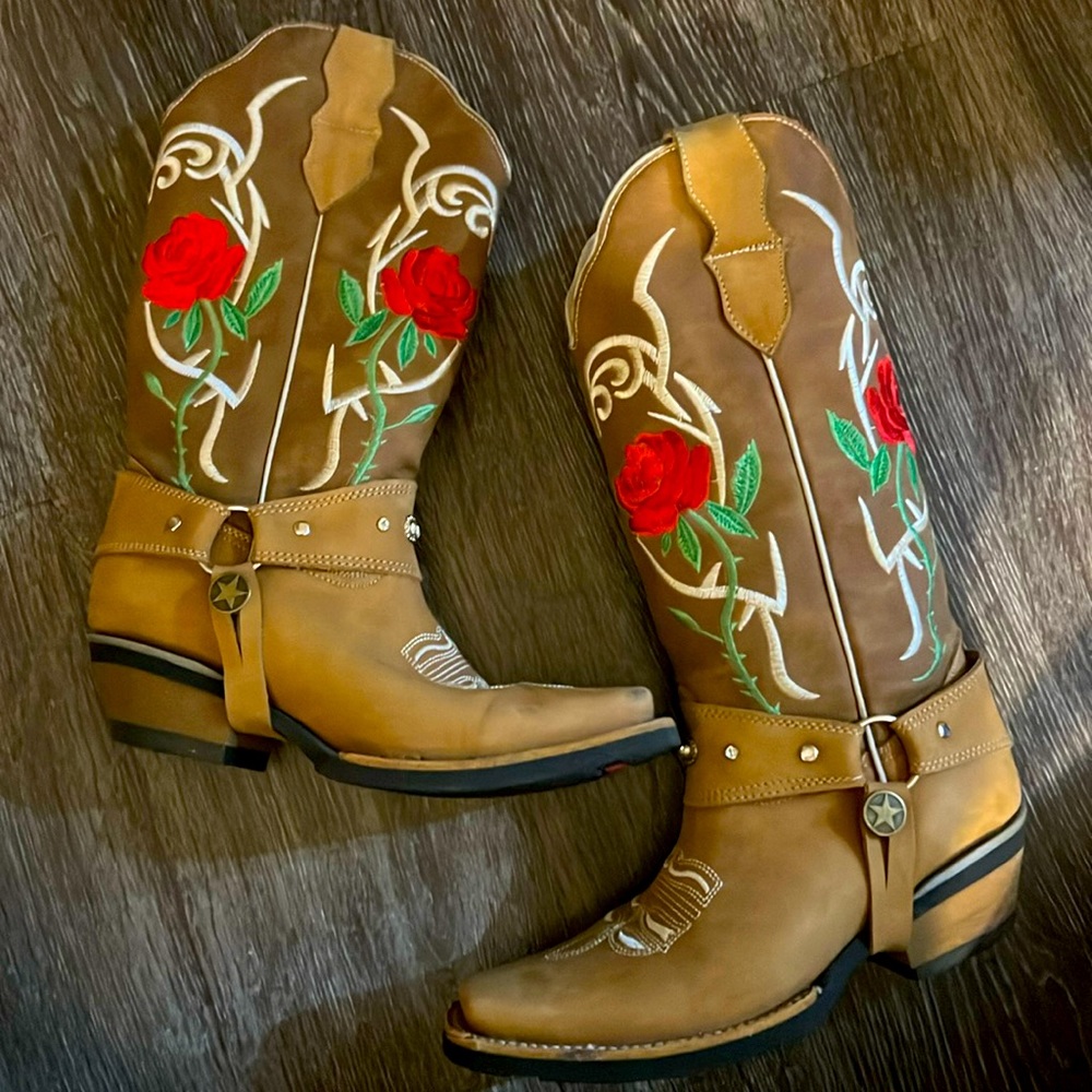 Embroidered Mexican Cowboy Boots